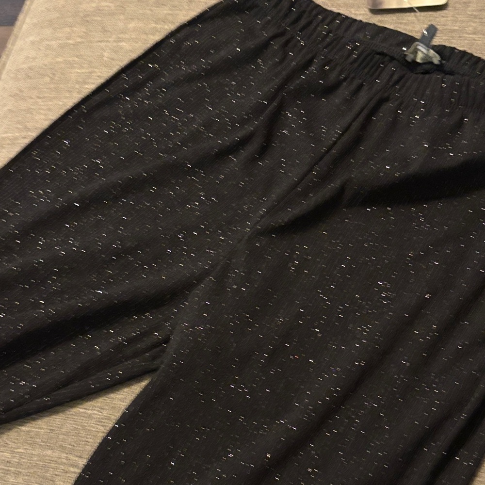 Black Glittery Pants